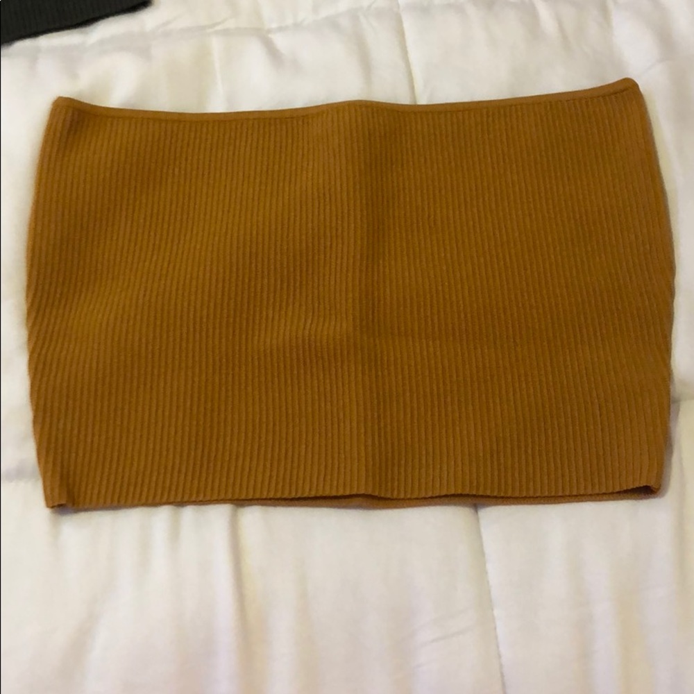 NEVER WORN yellow tube top from PACSUN